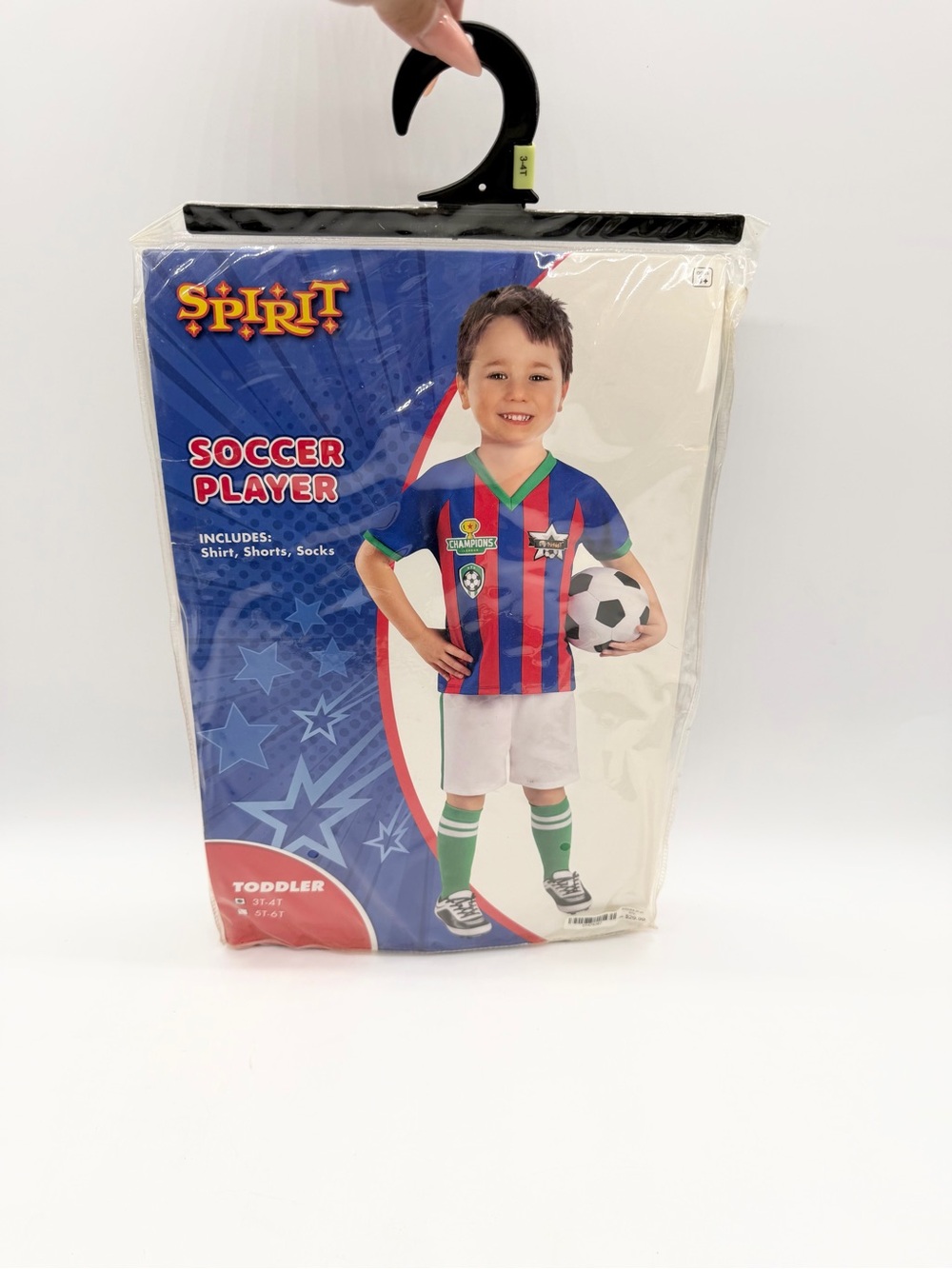 Spirit Halloween Soccer Player Halloween Costume New Toddler Size 3T-4T